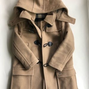 Burberry Boys Camel Wool Coat Size 5Y